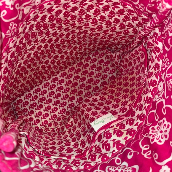 Vera Bradley RETIRED Twirly Bird Pink Tote, EUC - Picture 7 of 7